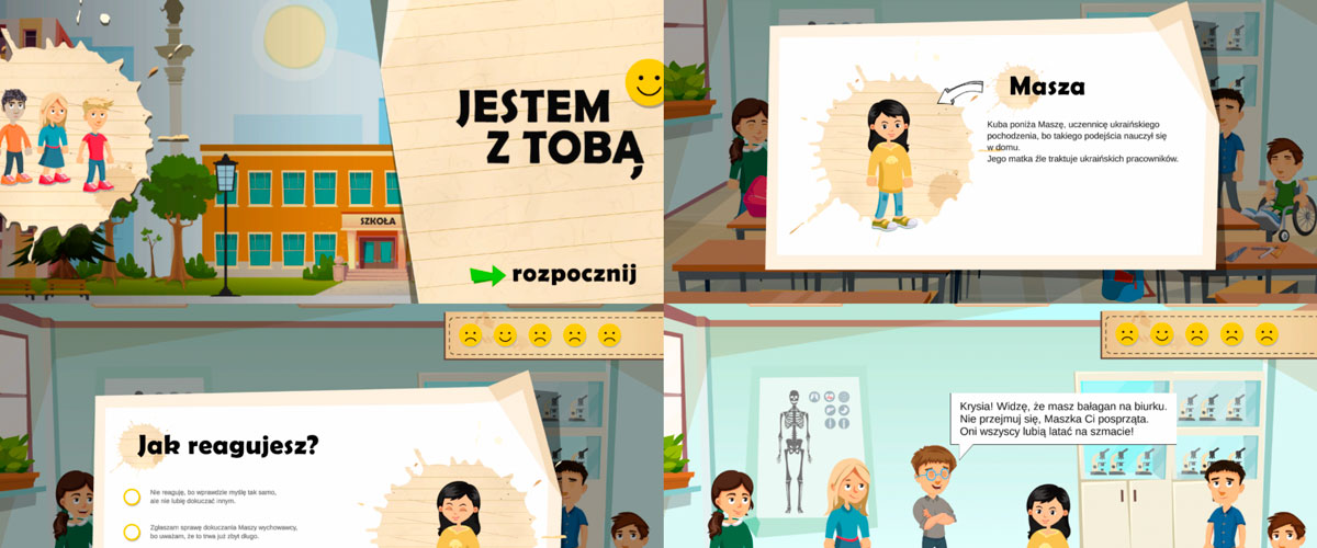 Graphics from the game ‘I am With You’